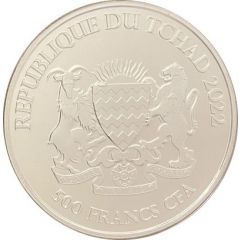 500 Francs CFA Wolfhound Dog