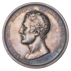Medal - George III British Army Enters Madrid, silver