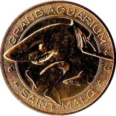 Monnaie de Paris Tourist Token - Saint-Malo Grand Aquarium - Les requins