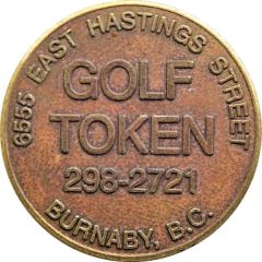 Golf Token - Hastings Golf Centre Burnaby, BC