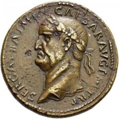 Sestertius - Galba S C, Victory