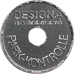Parking Token - DesiGNA Park-Kontrolle green, 24.8 mm