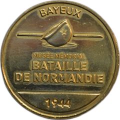 jeton touristique monnaie - de - paris bayeux bataille de normandie 1944 musée mémorial