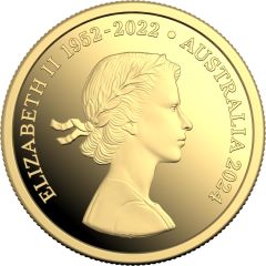 5 Cents - Elizabeth II 1st Portrait; In the name of - Echidna; Mary Gillick Obverse; Gold Proof