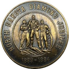1/2 Dollar - North Dakota Diamond Jubilee Bismarck, North Dakota