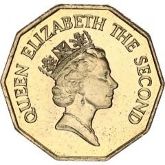 1 Dollar - Elizabeth II Nickel brass