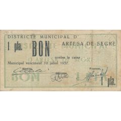1 Peseta Artesa de Segre