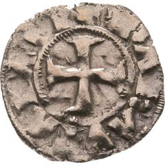 1 Denier - Mathilde de Hainaut 1316-1318