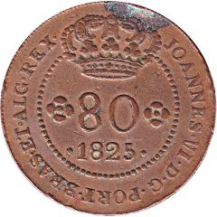 80 Reis - João VI Lisboa mint