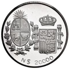 20 000 Nuevos Pesos Visit of Spanish King and Queen - Pattern