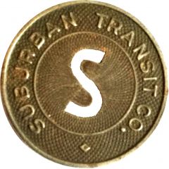 1 Fare - Suburban Transit Co. Columbia, South Carolina