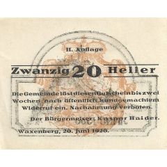 20 Heller Waxenberg