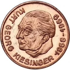 Token - Bundeskanzler der Bundesrepublik Deutschland Kurt Georg Kiesinger