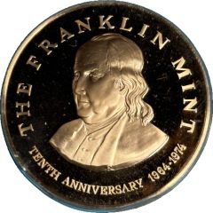 Medal - The Franklin Mint 10th Anniversary