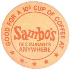 10 Cents - Sambo`s Restaurants