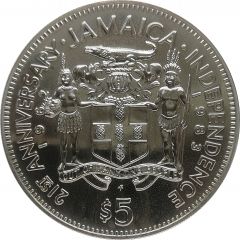 5 Dollars Independence, copper-nickel