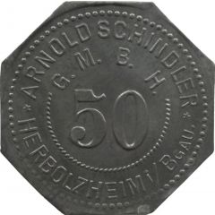 50 Pfennig - Herbolzheim Arnold Schindler