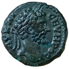 Æ16 - Septimius Severus NIKOΠOΛIT ΠΡOC ICTΡ