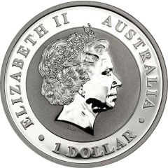 1 Dollar - Elizabeth II 4th Portrait - Australian Kookaburra - Bullion Coin