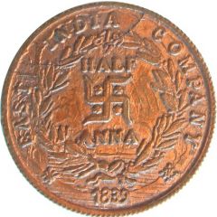 1/2 Anna - East India Company