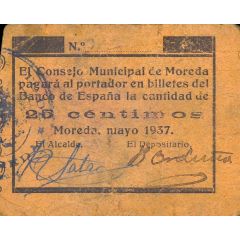 25 Céntimos Moreda