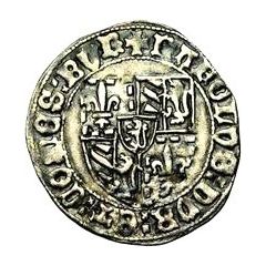 Large Blanc with shield at seven quarters - Charles I