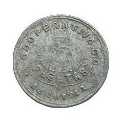 5 Pesetas - Azcoitia