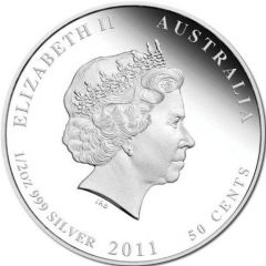 50 Cents - Elizabeth II 4th Portrait - Bush Babies - Dingo