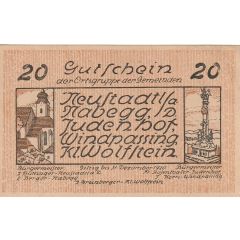 20 Heller Neustadtl an der Donau, Nabegg, Judenhof, Windpassing, Klein Wolfstein