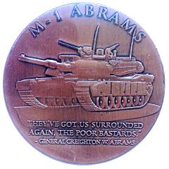 Token - United States Army M-1 Abrams