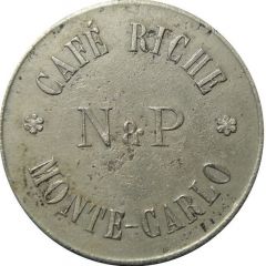 5 francs - Café Riche Monte-Carlo