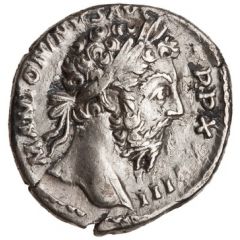 Denarius - Marcus Aurelius IMP VII COS III, Victory