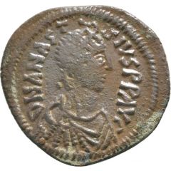 10 Nummi - Anastasius I Dicorus Constantinopolis, First Large Module Emission