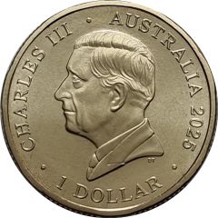 1 Dollar - Charles III 1st Portrait - Year of the Snake - Lunar Circle