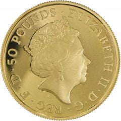 50 Pounds - Elizabeth II 5th portrait, 1/2 oz Fine Gold