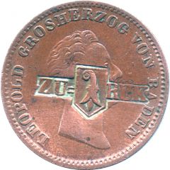 1 Kreuzer Counterstamped