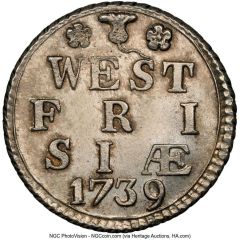 1 Duit WEST/FRI/SIAE; silver