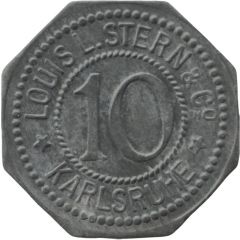 10 Pfennig - Karlsruhe Louis L. Stern and Co