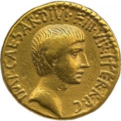 Aureus - Octavian IMP·CAESAR·DIVI·F·III·VIR·ITER·R·P·C / COS·ITER·ET·TER·DESIG DIVO·IVL