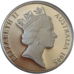 10 Dollars - Elizabeth II 3rd Portrait - Numbat - Piedfort