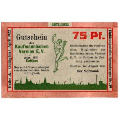 75 Pfennig Kaufmännischer Verein