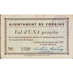 1 Peseta Corbins