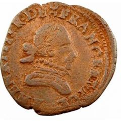 Double Tournois - Henri III Bordeaux mint, 1st type