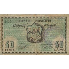 50 Céntimos Bellpuig d`Urgell