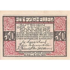 50 Heller Sonnberg