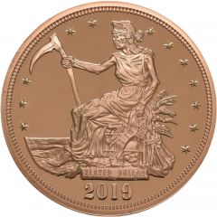 1 Ounce Copper 2 Zombucks - Slayed Dollar