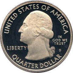 1/4 Dollar `Washington Quarter` Kisatchie National Forest, Louisiana