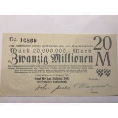 20 000 000 Mark Birkenfelder Landesbank