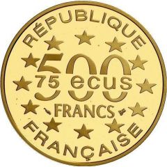 500 Francs / 75 Ecus St. Mark`s Cathedral