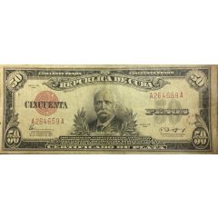 50 Pesos Silver Certificate Issue
